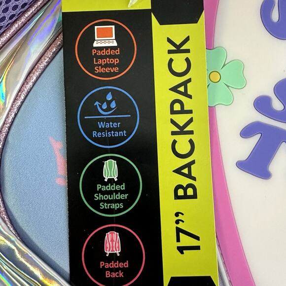 Disney Jasmine Moana Aurora Cinderella Girls 17 inch Light Up Backpack New - Picture 7 of 7